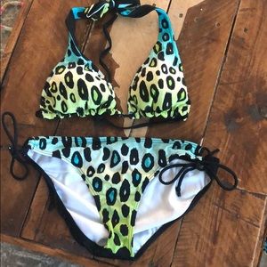 Billabong bathing suit, reversible size M